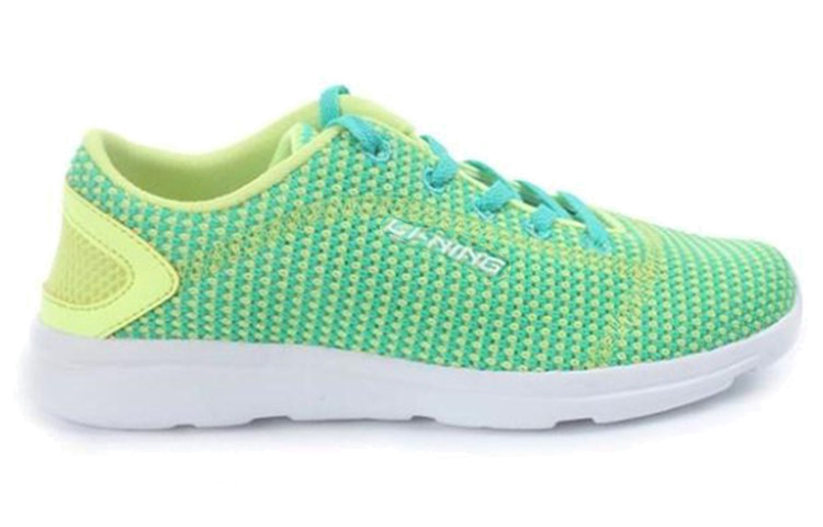 Order (W) Li-Ning Comfortabele Ademende Slijtvaste Lage Hardloopschoenen ''Groen'' ARJK004-2