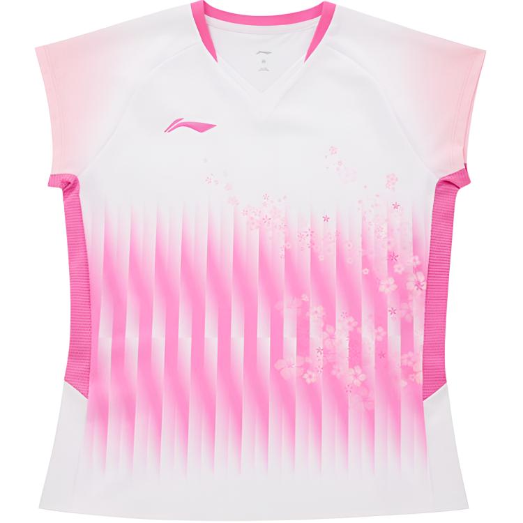 (Women) Li-Ning Comfortable Short-Sleeve Badminton T-Shirt AAYW208-2