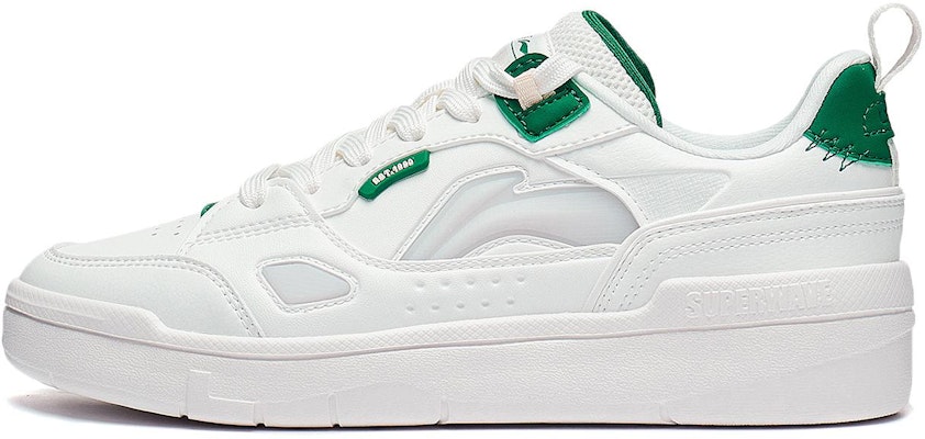 (Women) Li-Ning Common 80s 'White Grey Green' AGCT228-1 Buy (Women) Li-Ning Common 80s 'White Grey Green' AGCT228-1
