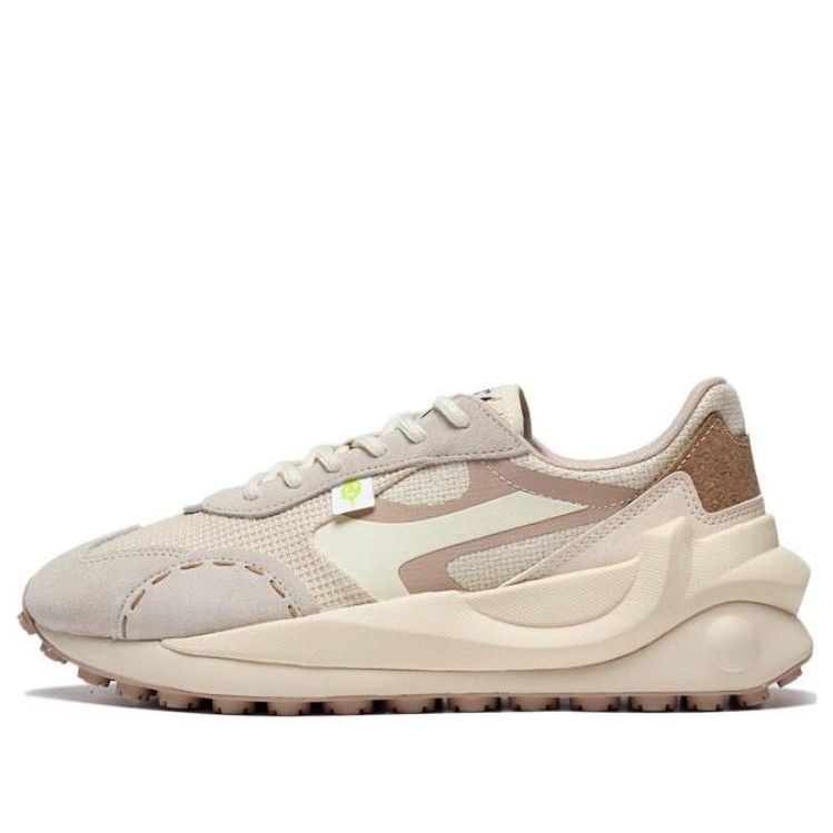 (Women) Li-Ning Cosmos Lifestyle Sneakers 'White Beige Pink' AGCT016-7