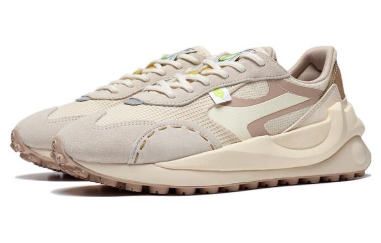 Lookbook (W) Li-Ning Cosmos Lifestyle Sneakers ''Wit Beige Roze'' AGCT016-7