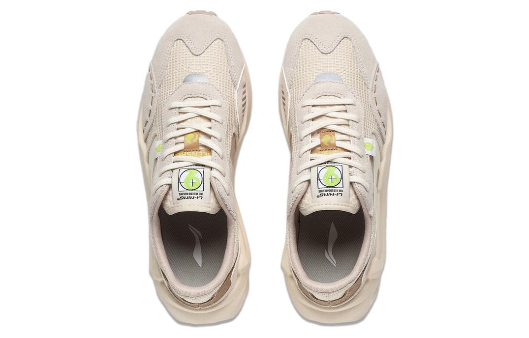 Shop (W) Li-Ning Cosmos Lifestyle Sneakers ''Wit Beige Roze'' AGCT016-7