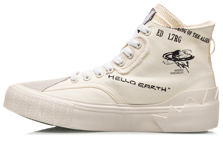(Women) Li-Ning Counterflow Hello Earth 'White Beige' AGCQ472-4