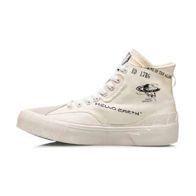 (W) Li-Ning Counterflow Hello Earth 'White Beige'