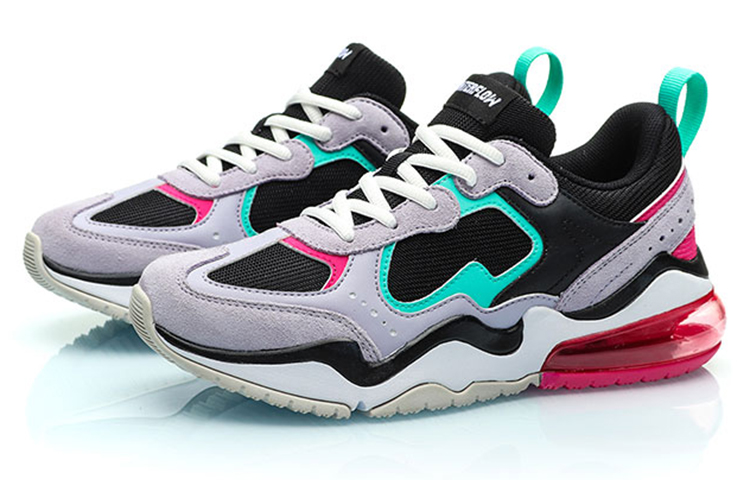 Lookbook (W) 李寧カウンターフロー ネオン (黒/灰/緑) AGCP138-1