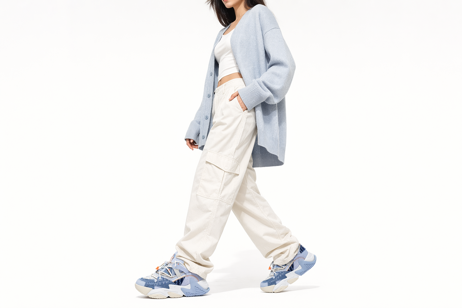 Order (Women) Li-Ning Counterflow WuXing Fashion Show 'Sky Blue' AGLR172-4