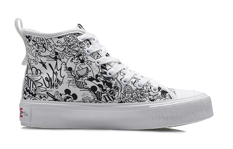 (W) Li-Ning Crazy Leisure Disney 'White Black' 圖 2