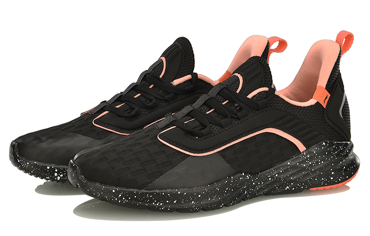 Shop (Women) Li-Ning Crazy Run 'Black Orange' ARHP022-4