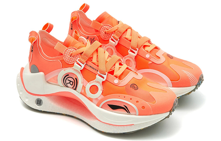 Lookbook (W) Li-Ning CRC 'Oranye Neon Putih' AZGS022-4