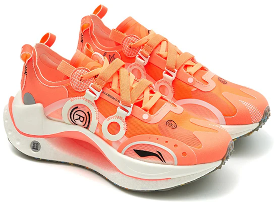 (W) Li-Ning CRC 'Oranye Neon Putih' AZGS022-4 Lookbook (W) Li-Ning CRC 'Oranye Neon Putih' AZGS022-4