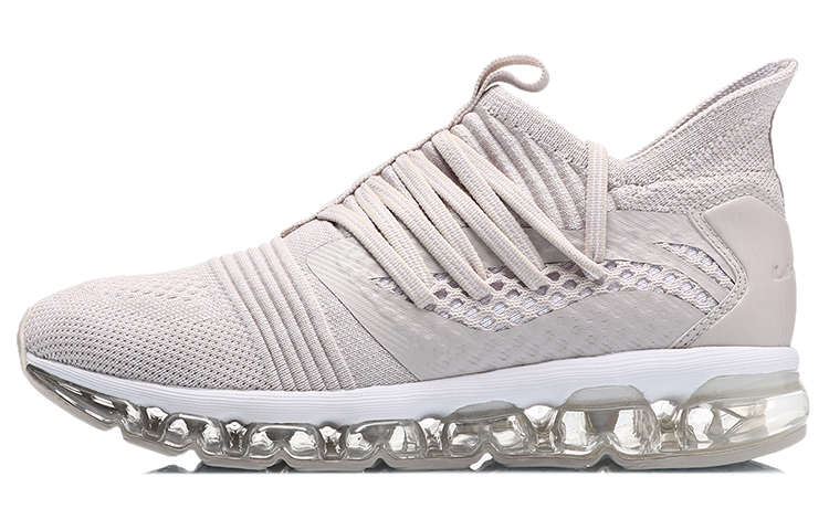 (Women) Li-Ning Cushion Running Shoes 'Grey White' ARHP152-4