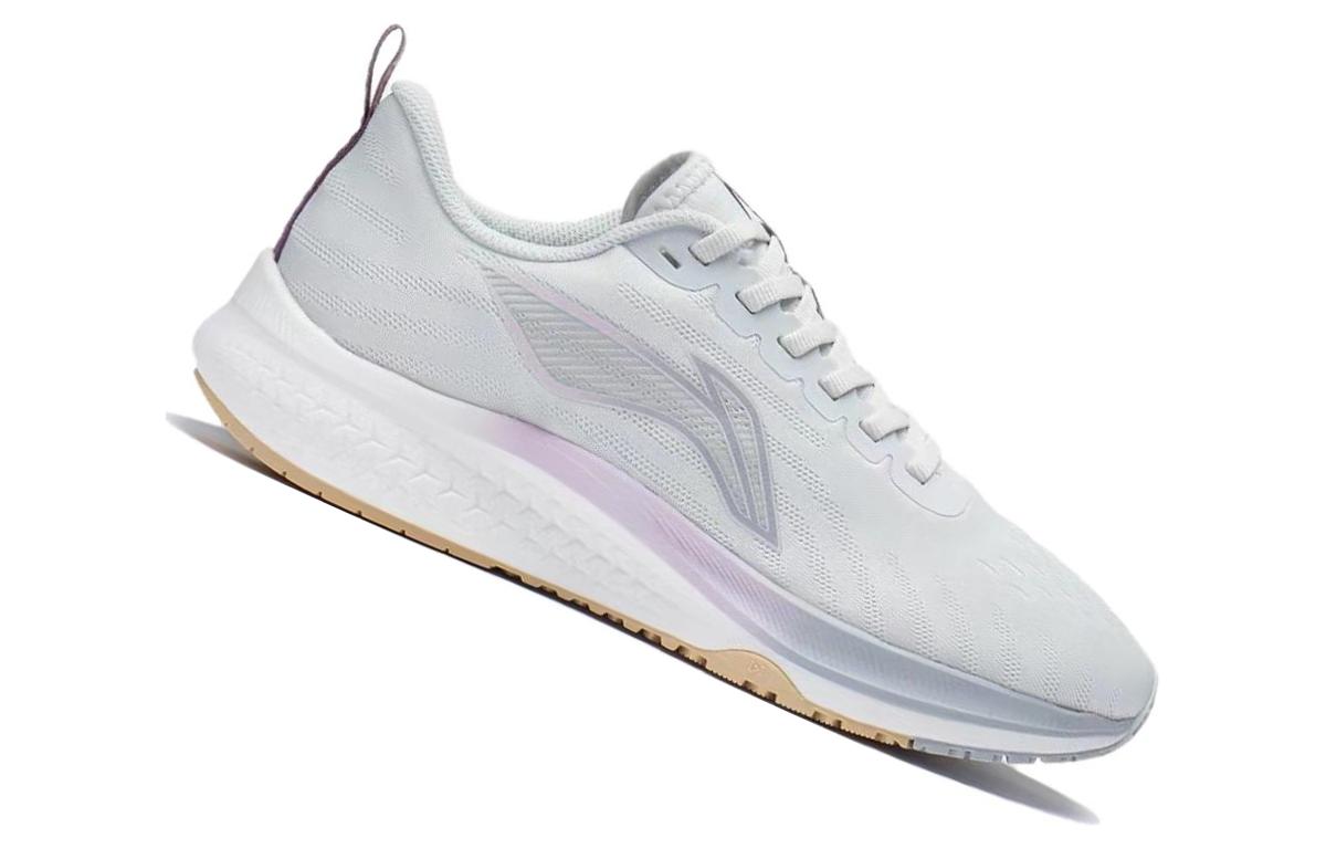 Lookbook 李寧 赤兔5 防滑耐磨輕便 低幫 跑步鞋 女款 灰紫