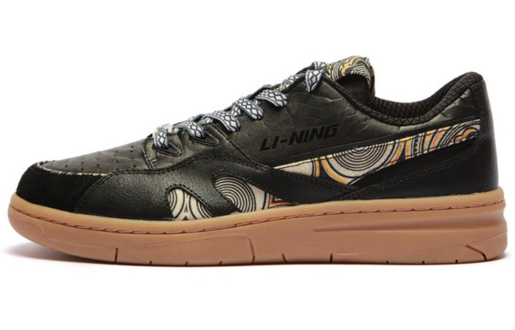 (W) Li-Ning Deluxe Low 'Black White Khaki'