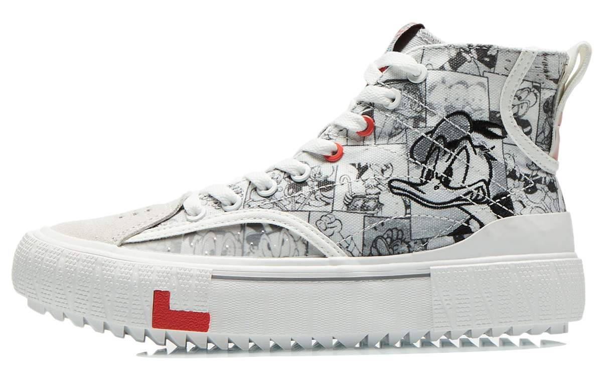 (Women) Li-Ning Disney x CF High 'Grey Black' AGCR180-4