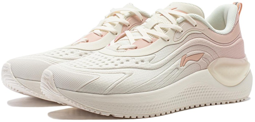 (Women) Li-Ning Eazgo V2 'White Pink' ARST042-2 Lookbook (Women) Li-Ning Eazgo V2 'White Pink' ARST042-2
