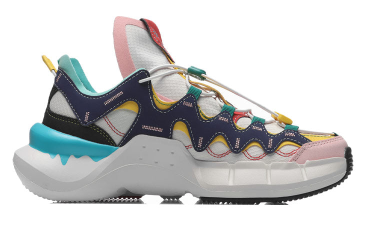 Order LiNing李寧 悟道2.3 減震防滑耐磨 低筒 運動休閒鞋 女款 白藍黃