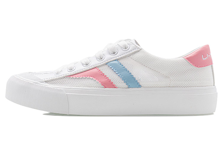 (Women) Li-Ning Fashion Low-Top Casual 'White Pink Blue' AGCQ436--1