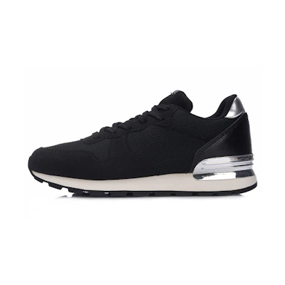(W) Li-Ning Fashion Sneakers 'Black Silver'