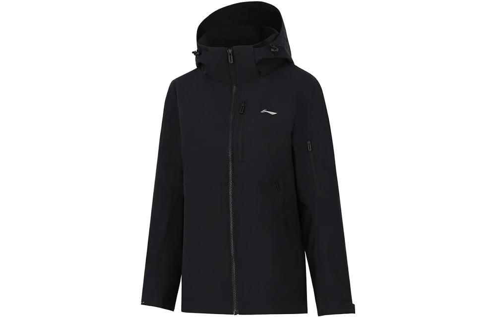 (Women) Li-Ning Fitness Series Black 3-in-1 Hooded Sports Jacket AWBT014-5