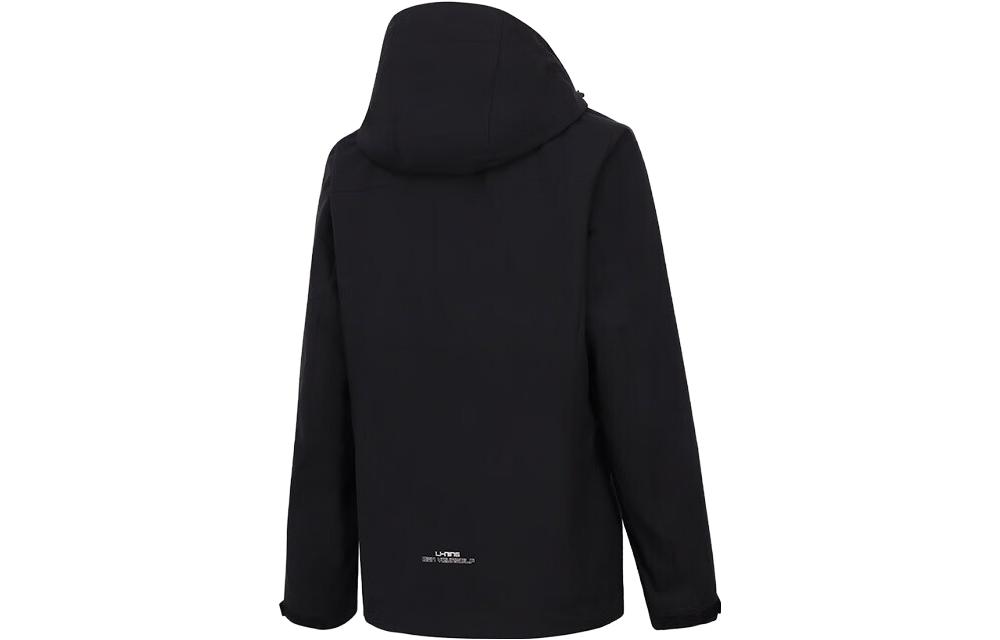Lookbook (W) 李寧健身系列黑色3合1連帽運動外套 AWBT014-5