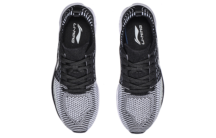 Shop (W) 리닝 플래시 니트 '블랙 화이트' (Li-Ning Peullaesi Niteu 'Beullaek Hwaiteu') ARBN038-5