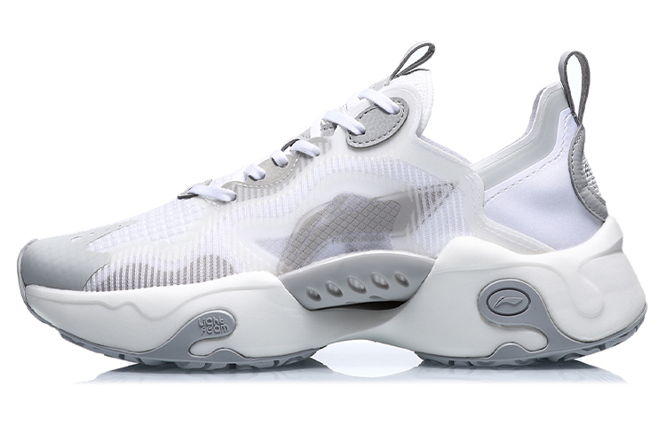 (Women) Li-Ning Fresh 'White Grey' ARHR042-5