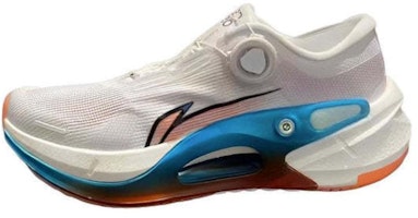 李宁 烈駿7代 PRO 䨻 減震透氣回彈 低幫 跑步鞋 女款 白藍橙 Lookbook 李宁 烈駿7代 PRO 䨻 減震透氣回彈 低幫 跑步鞋 女款 白藍橙