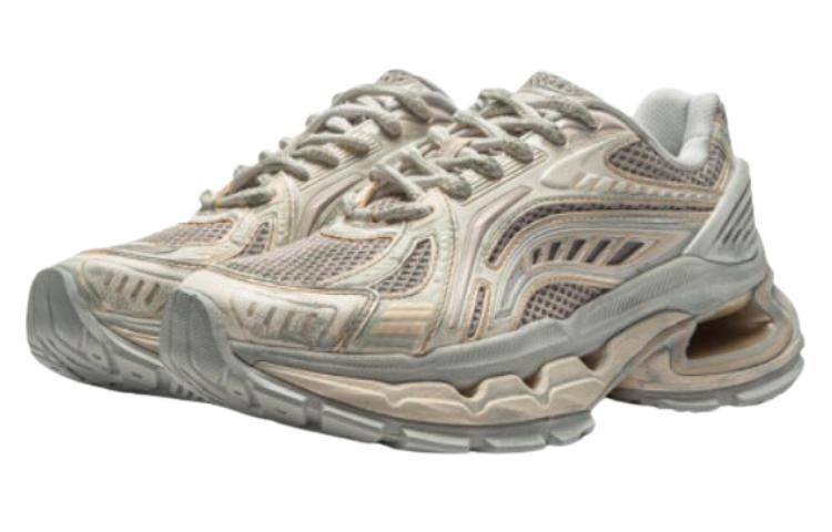 Lookbook 台灣李寧 烈駿BOW 支援穩定型潮流 防滑耐磨 低筒 生活休閒鞋 女款 小麥白/雲母灰