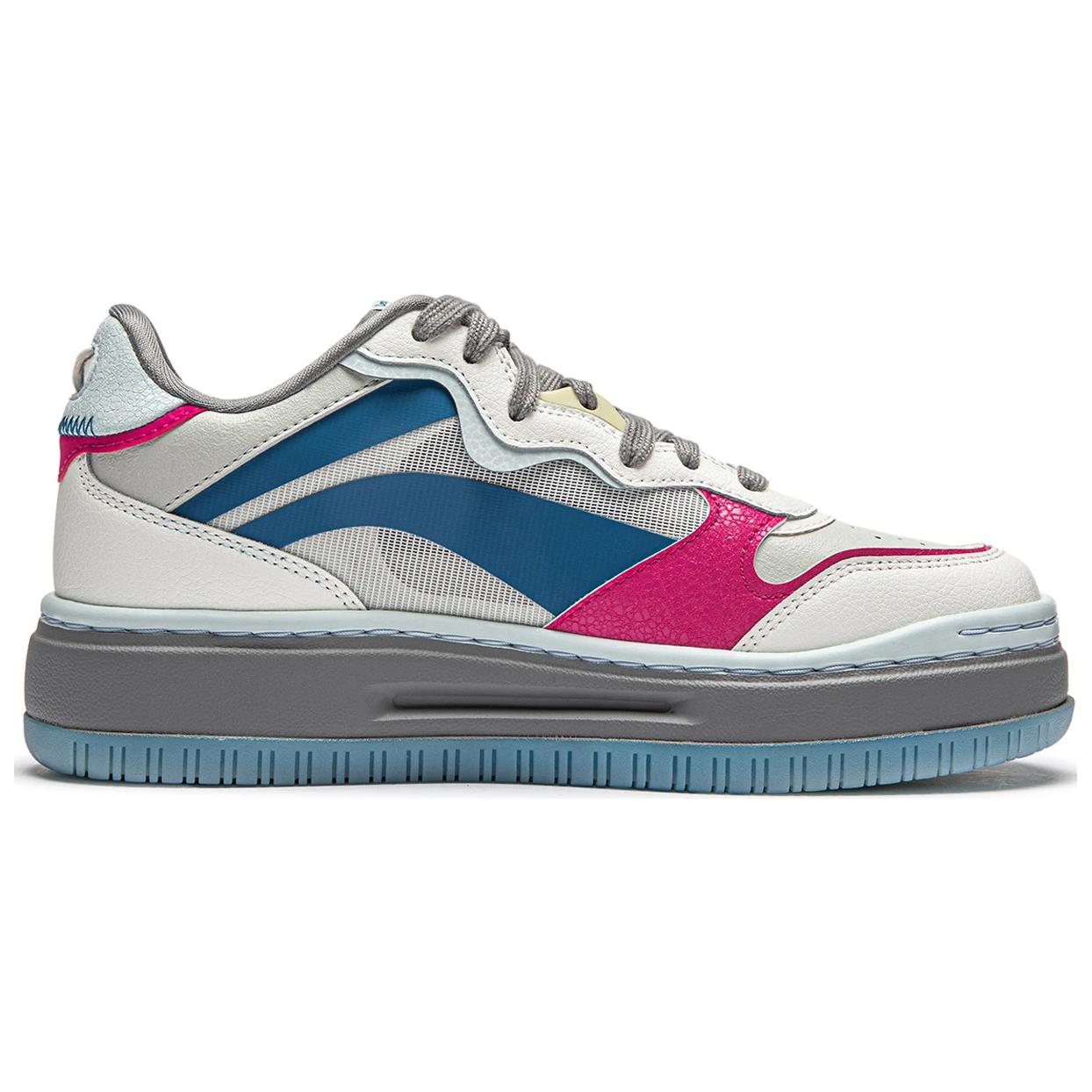 Order LiNing李寧 Future C1 減震耐磨 低筒 生活休閒鞋 女款 白灰粉