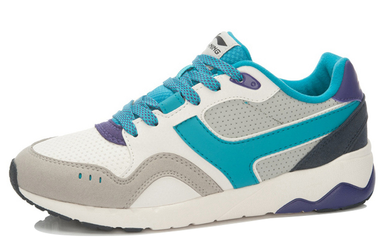 Lookbook (W) 李寧グローリー96レトロランニング(グレーブルー) ALCL014-6