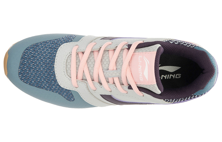 Lookbook (Women) Li-Ning Glory Retro Running Shoes 'Blue Grey' ARCL018-3