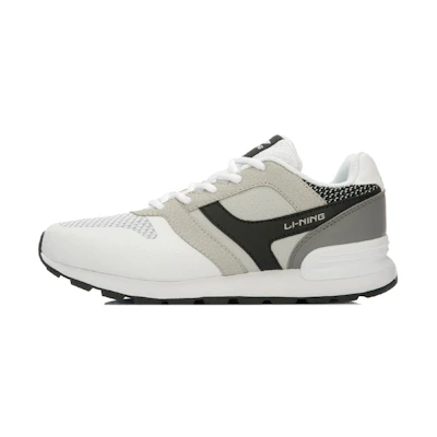 (W) Li-Ning Glory Retro Running Shoes 'White Black'