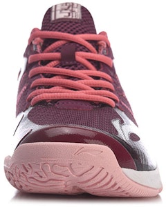 李宁 鹘鹰4 透氣耐磨羽毛球鞋 女款 紅紫 Shop 李宁 鹘鹰4 透氣耐磨羽毛球鞋 女款 紅紫