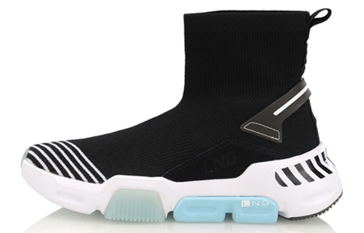 (Women) Li-Ning High-Top 'Black White' LLAN066-2