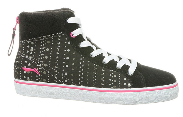 Order (Women) Li-Ning High-Top Casual 'Black Comfort' ALCG204-1