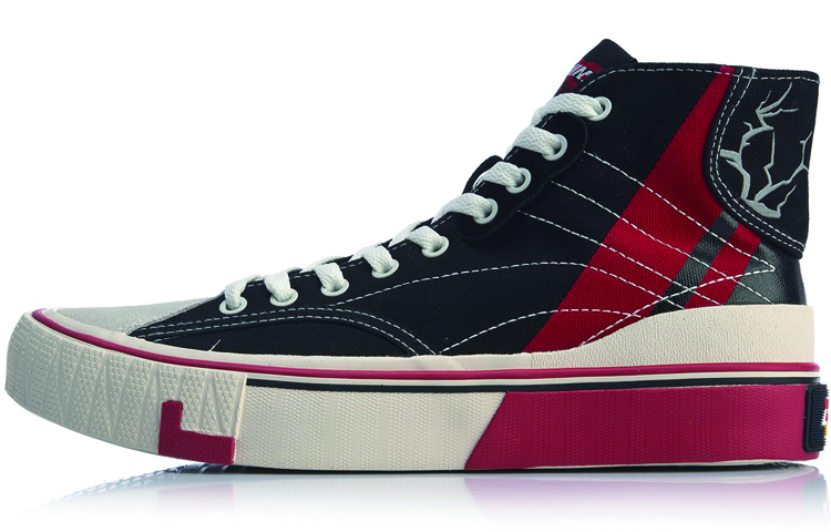(Women) Li-Ning High-Top Casual 'Esports China Player Black-Red' AGCP424-1