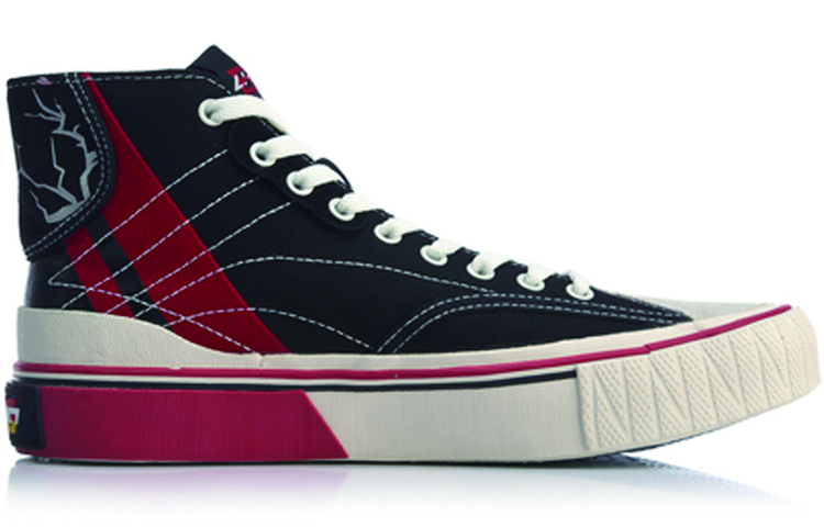 Lookbook (Women) Li-Ning High-Top Casual 'Esports China Player Black-Red' AGCP424-1