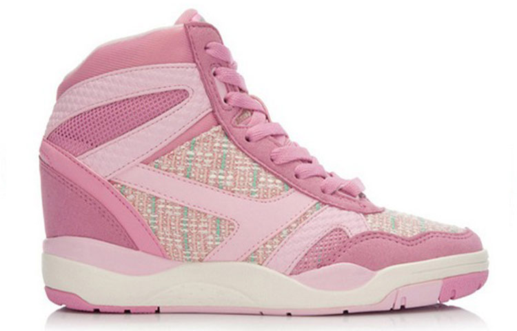 Order (W) Li-Ning Sepatu High-Top Kasual 'Pink' ALCK112-3