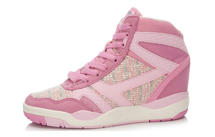 Lookbook (Women) Li-Ning High-Top Casual 'Pink' ALCK112-3