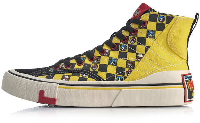 (Women) Li-Ning High-Top Casual 'Yellow Checkerboard' AGCP424-2 Buy (Women) Li-Ning High-Top Casual 'Yellow Checkerboard' AGCP424-2