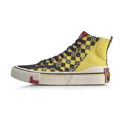 (W) Li-Ning High-Top Casual 'Yellow Checkerboard'