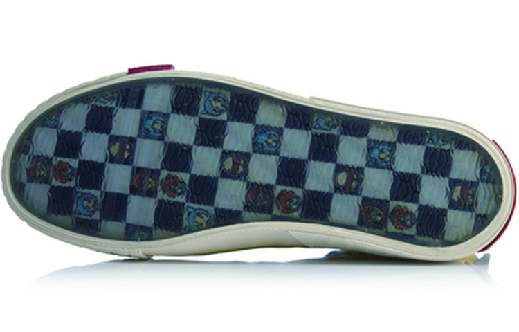 Shop (Women) Li-Ning High-Top Casual 'Yellow Checkerboard' AGCP424-2