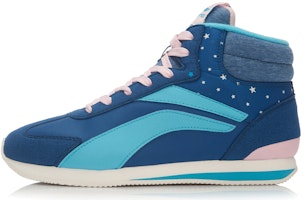 (Women) Li-Ning High-Top Casual Sneakers 'Blue White' ALCK122-1 (Women) Li-Ning High-Top Casual Sneakers 'Blue White' ALCK122-1