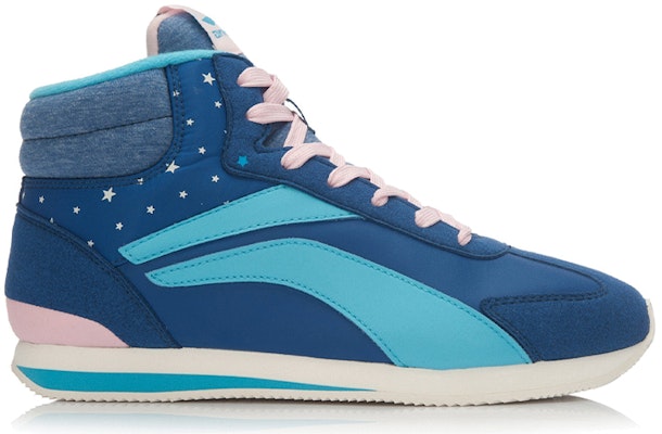 (W) Li-Ning Sneakers Kasual Tinggi 'Biru Putih' ALCK122-1 Order (W) Li-Ning Sneakers Kasual Tinggi 'Biru Putih' ALCK122-1