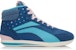 (W) Li-Ning Sneakers Kasual Tinggi 'Biru Putih' ALCK122-1