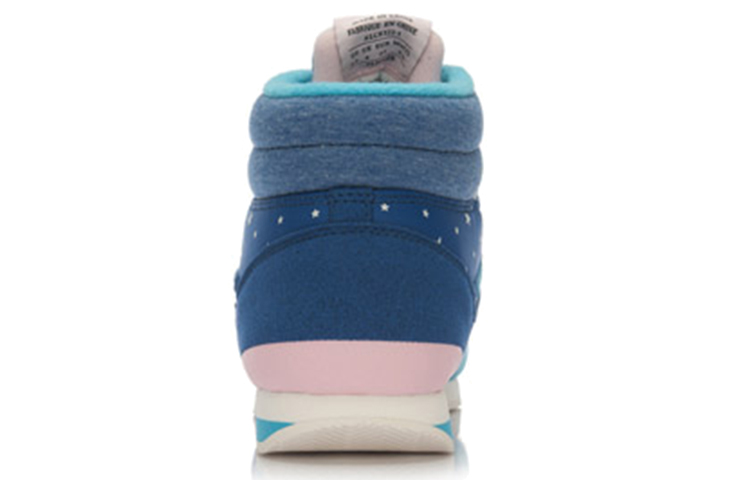 Lookbook (Women) Li-Ning High-Top Casual Sneakers 'Blue White' ALCK122-1