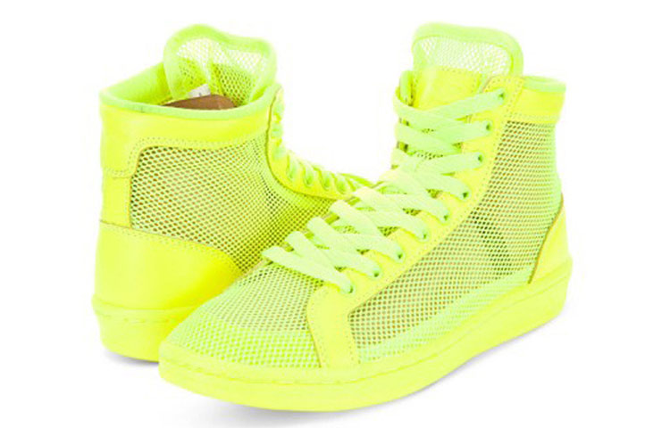 (W) Li-Ning High-Top Casual Sneakers 'Fluorescent Yellow' 圖 4