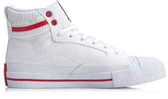 Order (W) Li-Ning Sneakers Alti Casual ''Bianco Rosso'' AGCQ026-5
