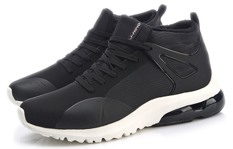 Lookbook (W) Li-Ning Kasut Tinggi 'Black Cushion' AGLN138-4