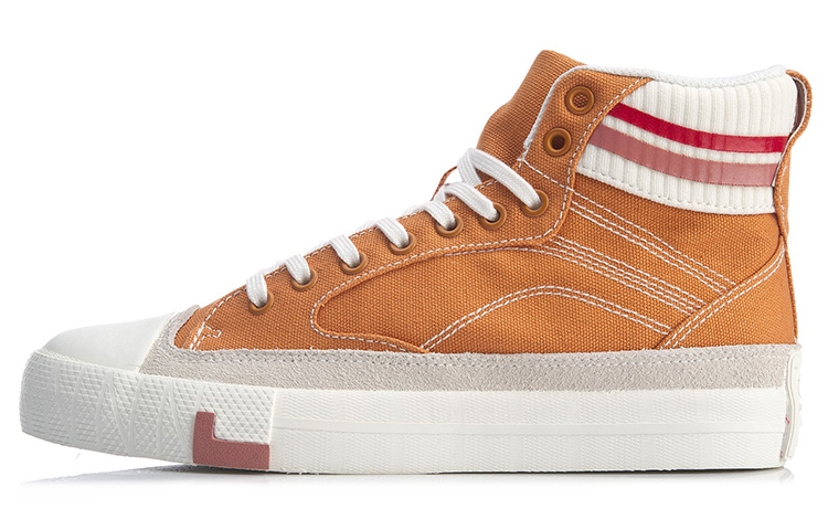 (Women) Li-Ning High-Top Sneaker 'Deep Khaki' AGCQ026-4